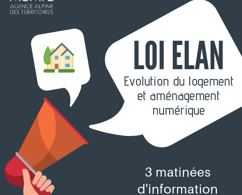 3 matinées d'information su la loi ELAN - Agate