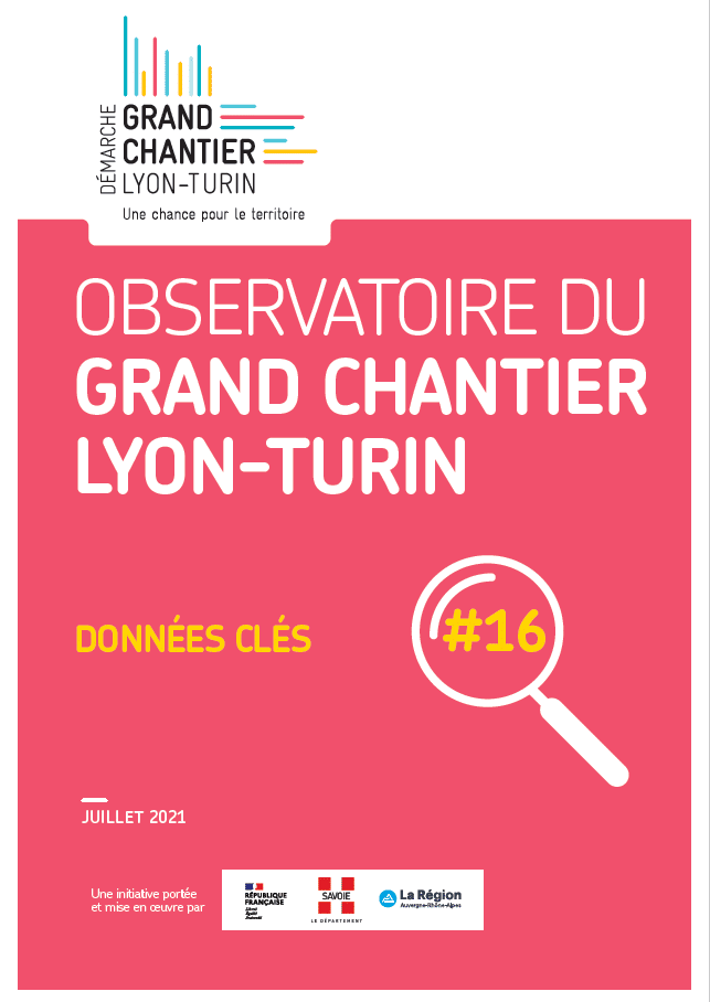 “Données clés” n°16 de l’Observatoire du Grand Chantier Lyon-Turin