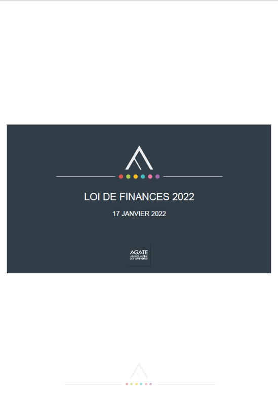 Présentation de loi de finances 2022