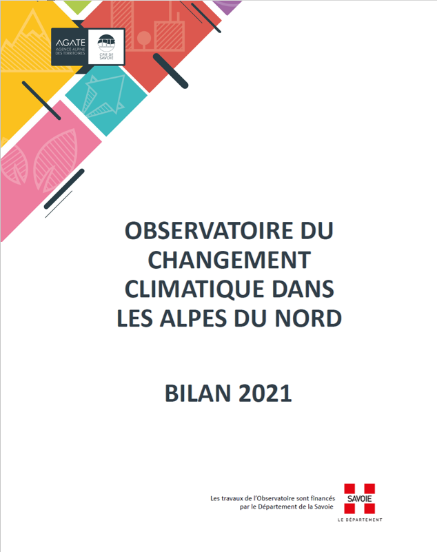 Observatoire du changement climatique dans les Alpes du nord – bilan 2021