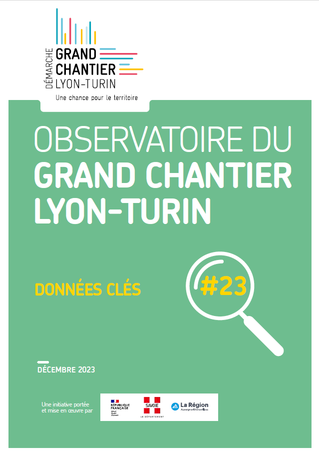 Données clés N°23 de l’Observatoire du Grand Chantier Lyon-Turin