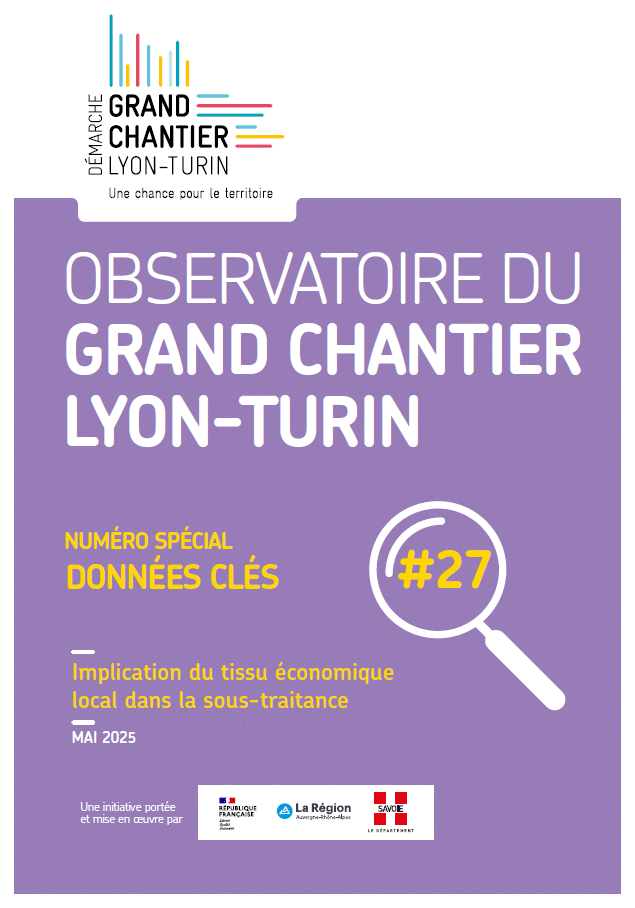 Données clés N°27 de l’Observatoire du Grand Chantier Lyon-Turin