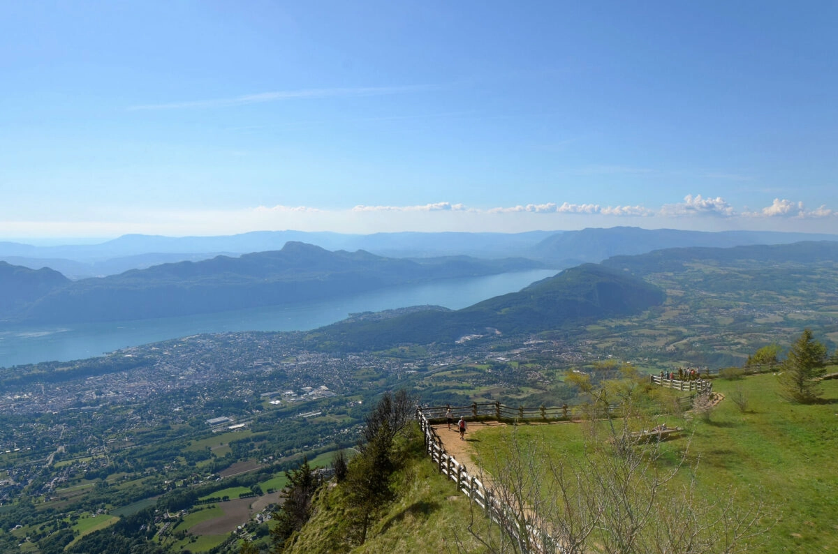 Mont Revard (Savoie) Panorama Sur Le Lac Du Bourget Et Aix Les